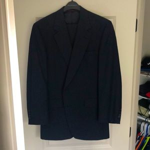 Brand Dillards Navy pin strip suit- jacket and pant